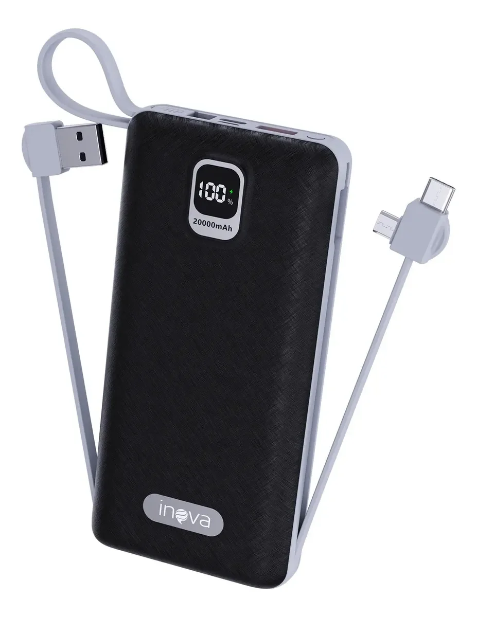 Carregador Portátil 20000mah Power Bank Celular Smartphone