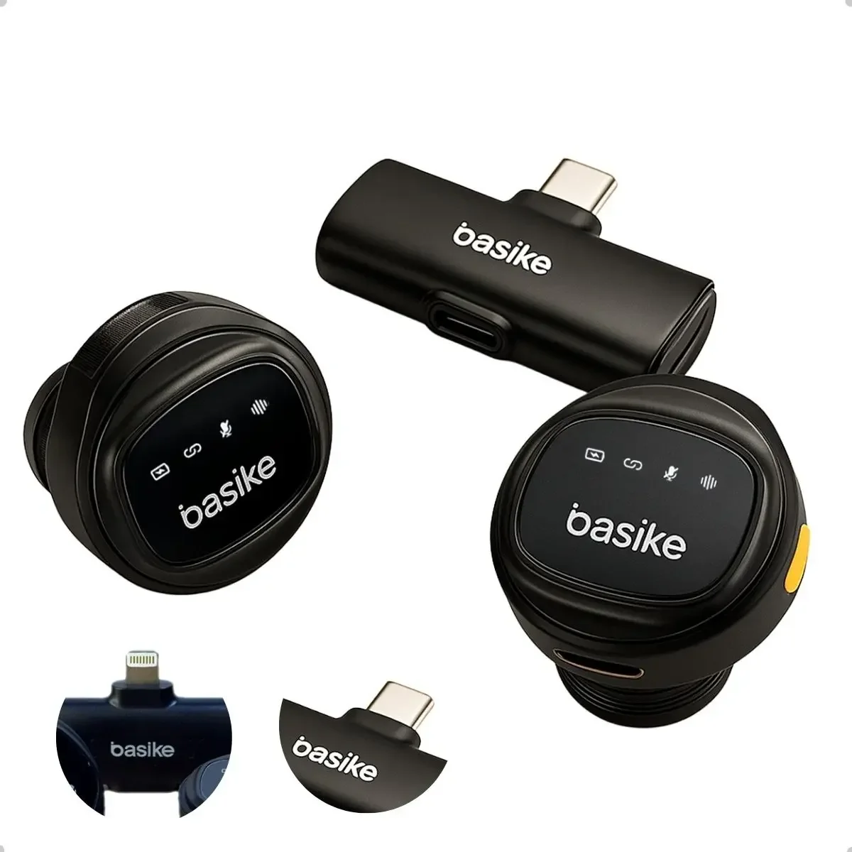 2 Peças Microfone De Lapela Sem Fio Para Telefone (type C), Microfone Duplo Sem Fio Para Gravação De Vídeo, Transmissão Ao Vivo, Vlog, Youtube, Tiktok