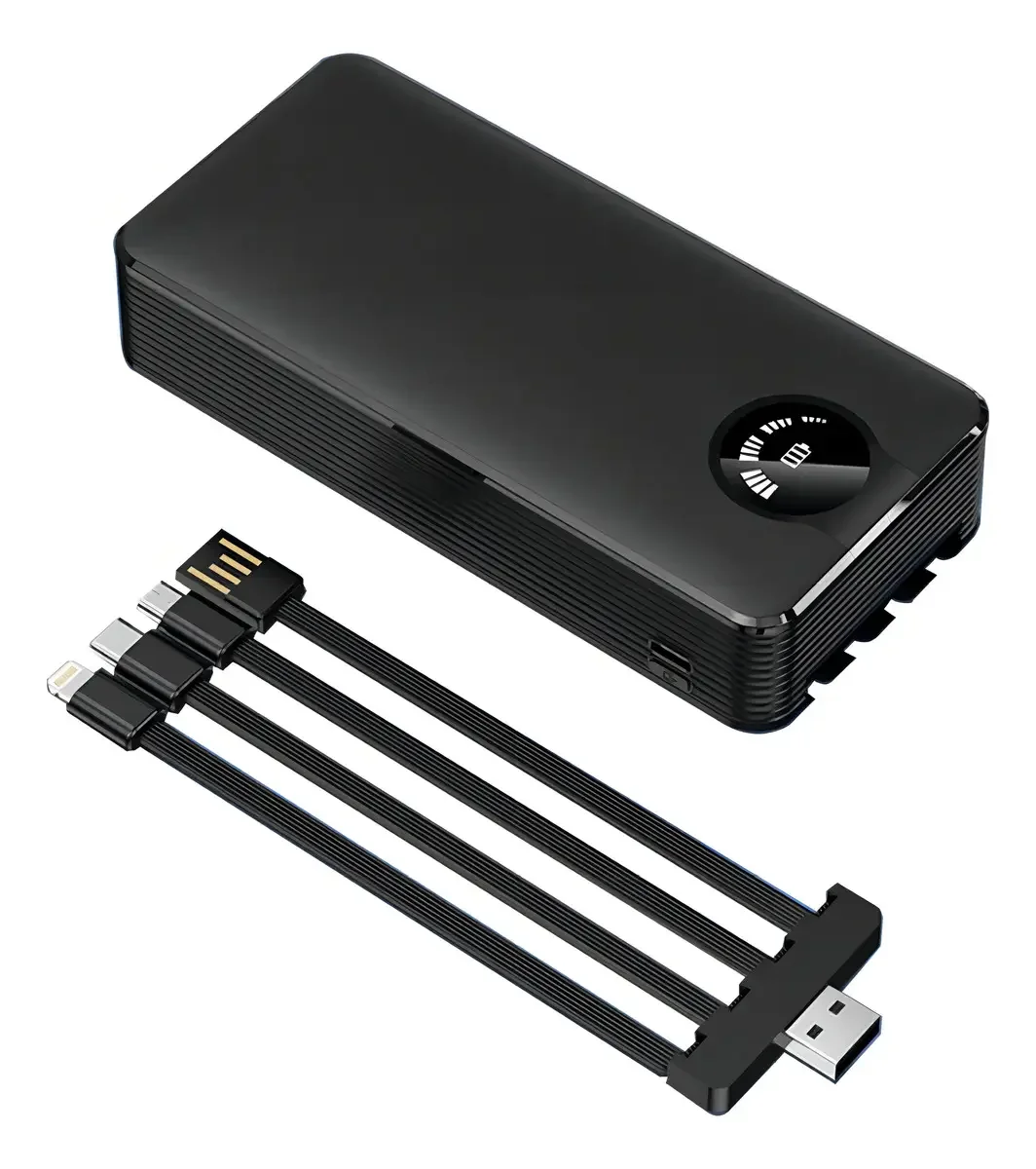 H'maston Yd-28 Carregador Portátil Power Bank 20000mah Turbo Com Luz De Energia LED