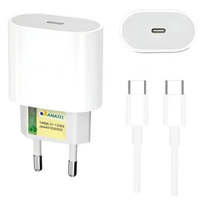 Carregador Turbo Usb-c 30w Para Iphone 15 16 17 Pro Max