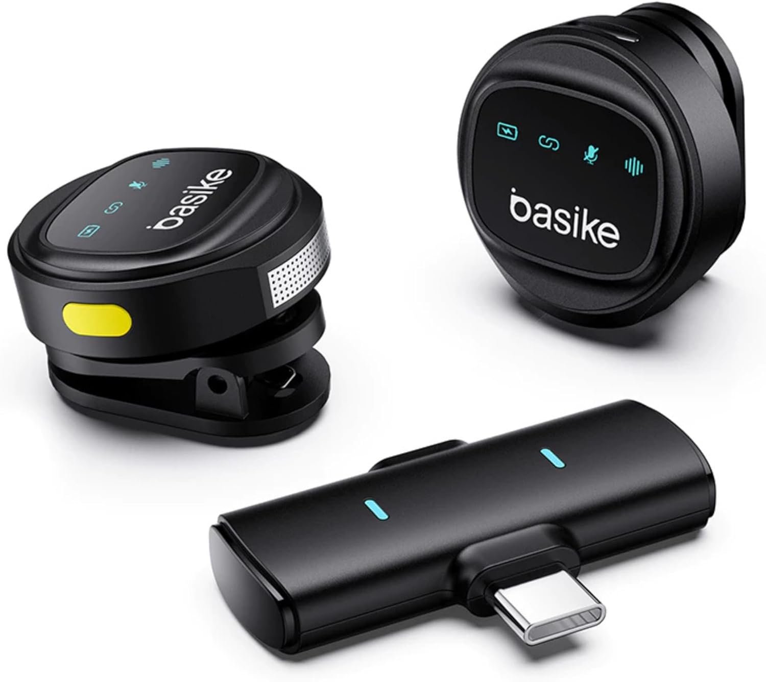 Microfone Lapela Duplo Profissional Basike Tipo-c Ant Ruido