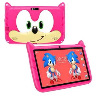 Tablet Infantil Sonic 2030 Android 12 Tela 7" 4gb Ram 64gb Wi-fi Bluetooth Controle Pais Rosa