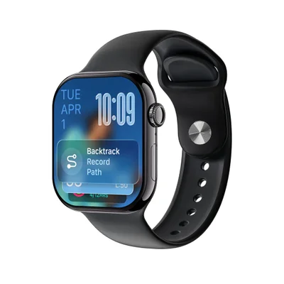 Smartwatch W11 Mini Pro Microwear AmoLED 1.85 Pol Faz Recebe Ligação Esportes Gps - Preto