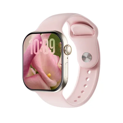 Smartwatch W11 Mini Pro Microwear AmoLED 1.85 Pol Faz Recebe Ligação Esportes Gps - Rosa