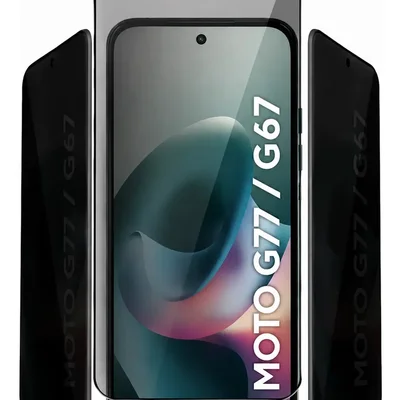 Película De Privacidade Fosca Cerâmica 9d Para Moto G67 5g Anti Espião