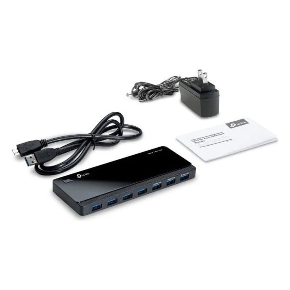 Imagem 2 de 3 do produto Hub Usb 3.0 Tp-link Uh700 7 Portas Alta Velocidade 5gbps Compatível WINDOWS Mac Plug And Play