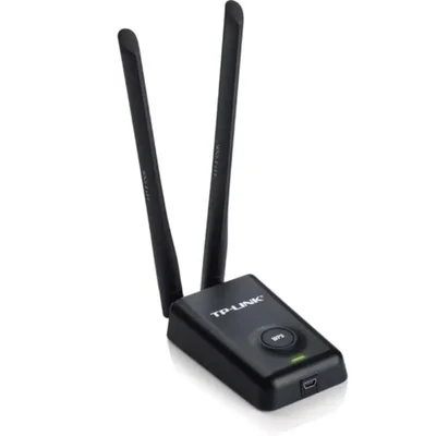 Adaptador Usb Wi-fi Tp-link Tl-wn8200nd 300mbps 2.4ghz 5dbi Antena Externa Compatível WINDOWS E Mac