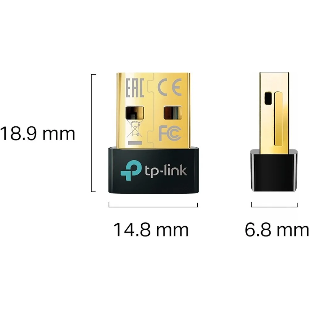 Imagem 2 de 3 do produto Adaptador Nano Bluetooth Tp-link Ub5a Usb 2.0 Versão 5.4 Compacto Conectividade Rápida Plug And Play