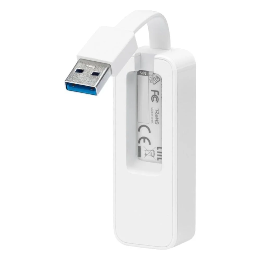 Imagem 3 de 3 do produto Adaptador Ethernet Tp-link Ue300 Usb 3.0 Gigabit 1000mbps Plug And Play Compatível WINDOWS Mac Linux