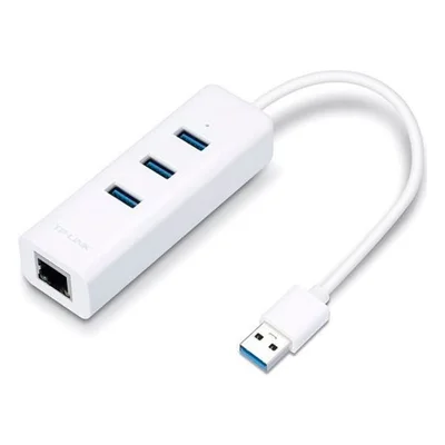 Adaptador Ethernet Tp-link Ue330 Usb 3.0 Gigabit 3 Portas Hub Multifunção Alta Velocidade Plug And Play