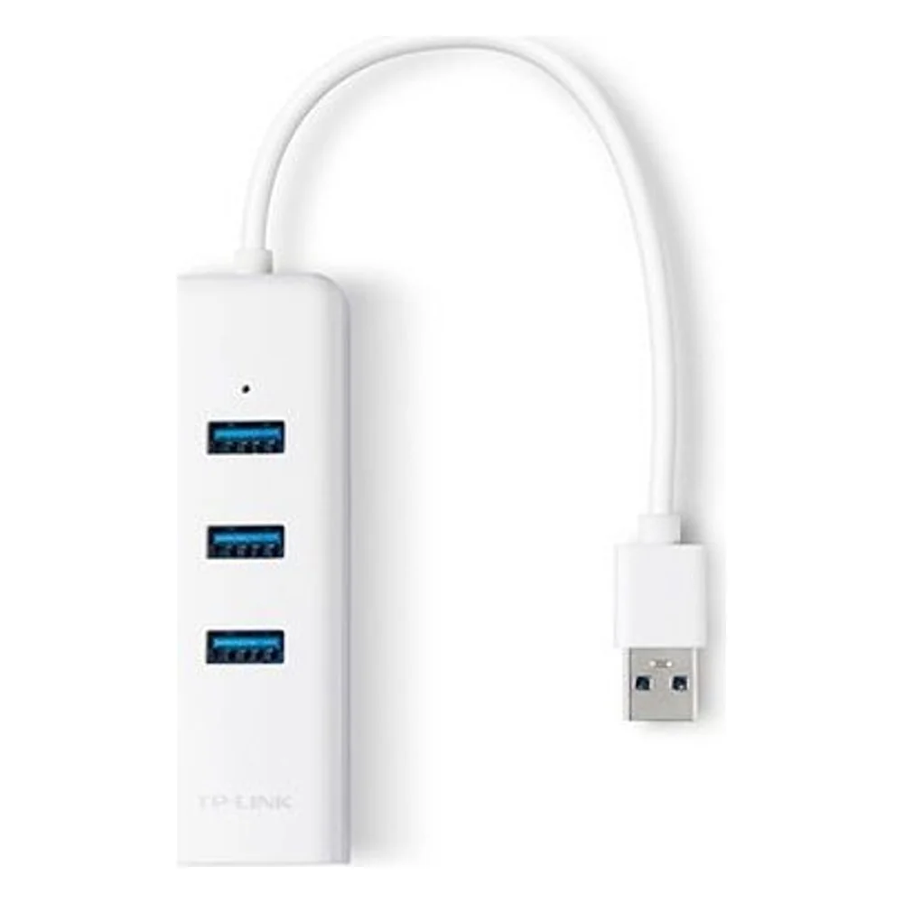 Imagem 3 de 3 do produto Adaptador Ethernet Tp-link Ue330 Usb 3.0 Gigabit 3 Portas Hub Multifunção Alta Velocidade Plug And Play