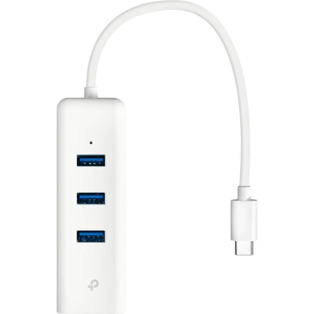 Imagem 3 de 3 do produto Adaptador Usb-c Tp-link Ue330c Ethernet Gigabit 3 Portas Usb 3.0 Conexão Rápida Plug And Play Compatível Mac WINDOWS