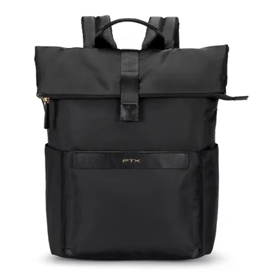 Mochila Para Notebook Ftx Olivia-bk 15.6" Preta Resistente Impermeável Compartimentos Ergonomica Estilo Casual