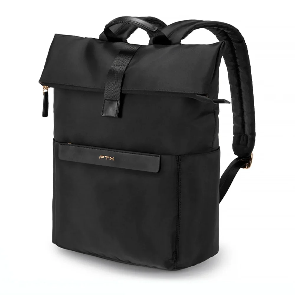 Imagem 3 de 3 do produto Mochila Para Notebook Ftx Olivia-bk 15.6" Preta Resistente Impermeável Compartimentos Ergonomica Estilo Casual
