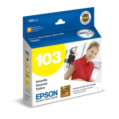 Cartucho De Tinta Epson T103 T103420 Amarelo | Epson Stylus Office T1110 T30 T40 T1100