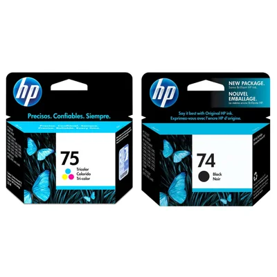 Cartucho De Tinta Hp 75 E 74 Cb337wb Cb335wb Kit | Photosmart C4480 C4280 C5280