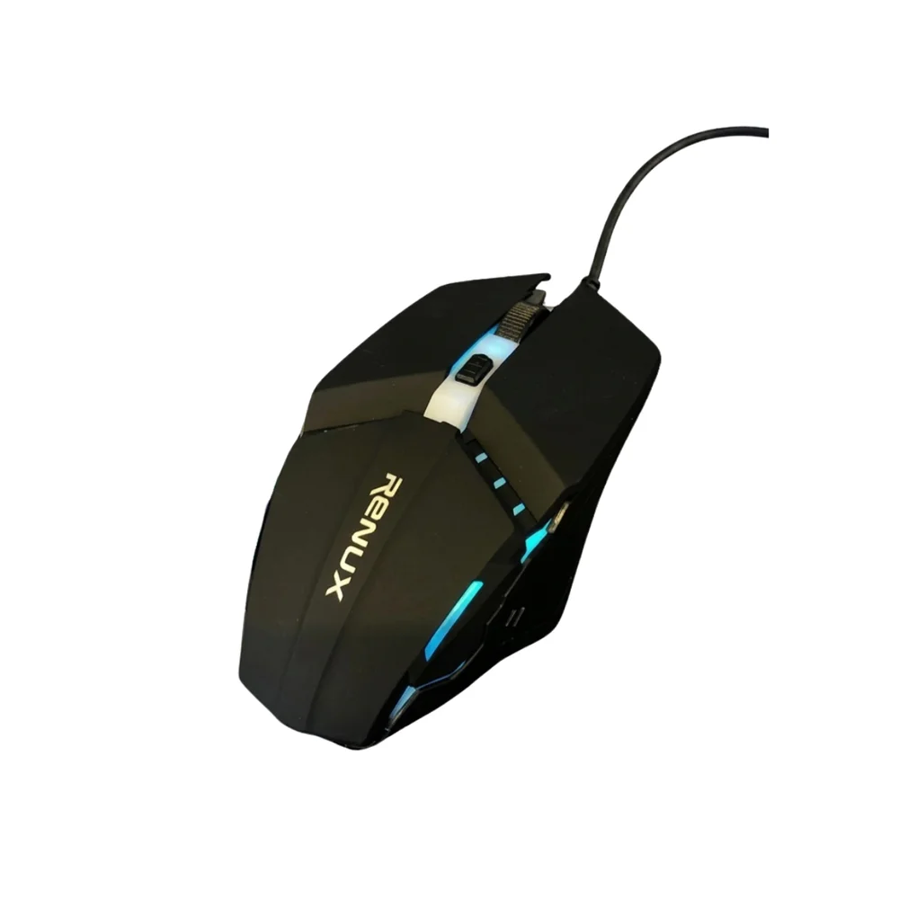 Imagem 4 de 4 do produto Mouse Gamer Renux 522 RGB 3000 Dpi Usb Ergonômico Com Fio