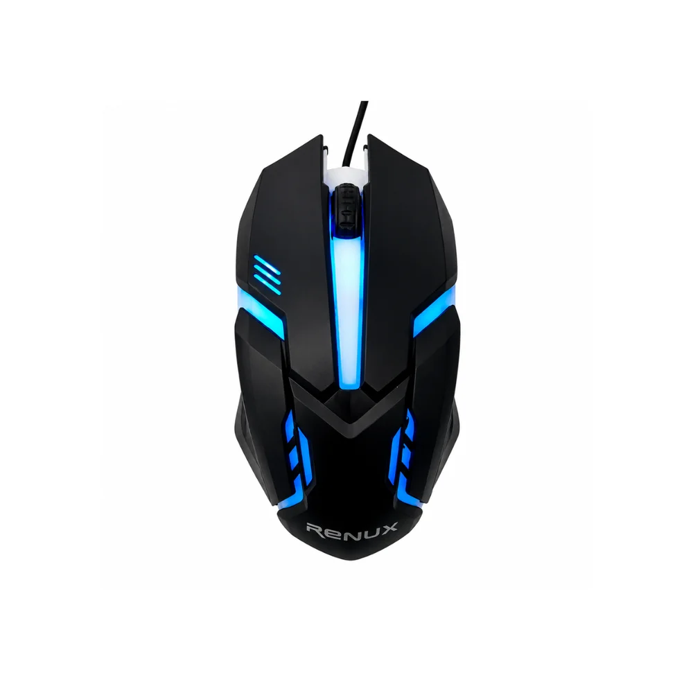 Imagem 3 de 4 do produto Mouse Gamer Renux 525 RGB 3000 Dpi Usb Ergonômico Com Fio