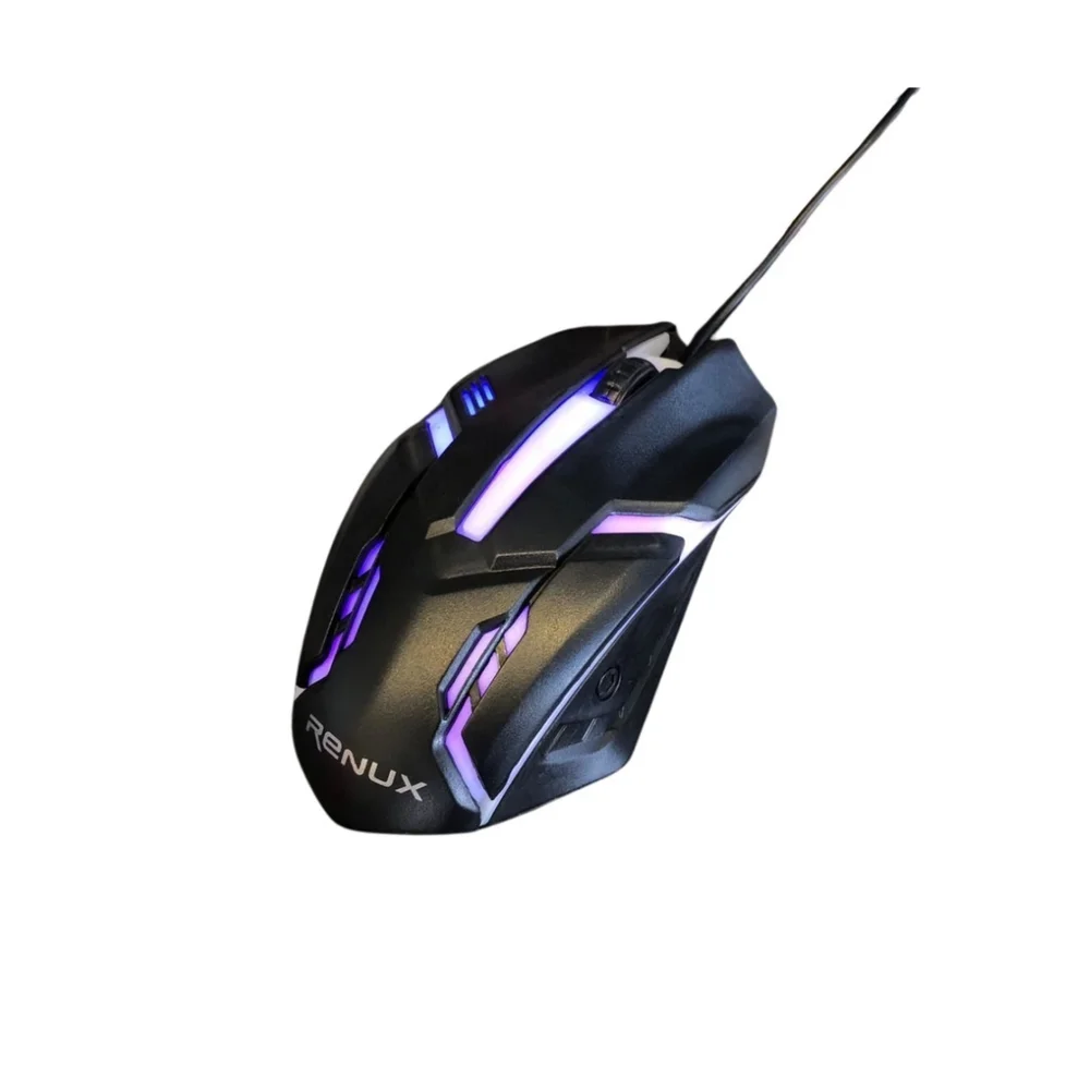 Imagem 4 de 4 do produto Mouse Gamer Renux 525 RGB 3000 Dpi Usb Ergonômico Com Fio