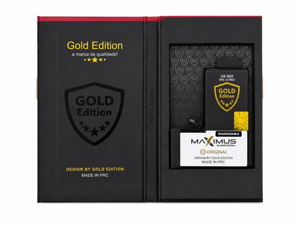 Imagem 2 de 5 do produto Kit Reparação De Bateria Gold Compatível Iphone 15 Pro 100%