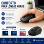 Mouse Usb Bluecase Bm111b 1600 Dpi Ergonômico Preto