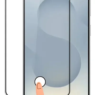 Película 3d Vidro Temperado Com Furo Da Digital Para Samsung S25 Edge 5g