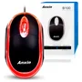 Mouse Óptico Anxin B100 Preto Usb Fio 800dpi 3 Botões Ergonomico