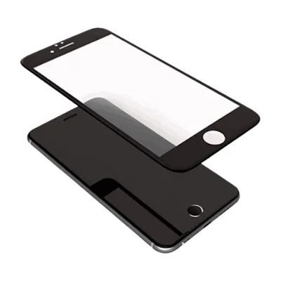 Película De Cerâmica Compatível Com Iphone 6g 7g 8g Se 2020 Cor Preta Proteção Premium Anti Impacto Full Cover