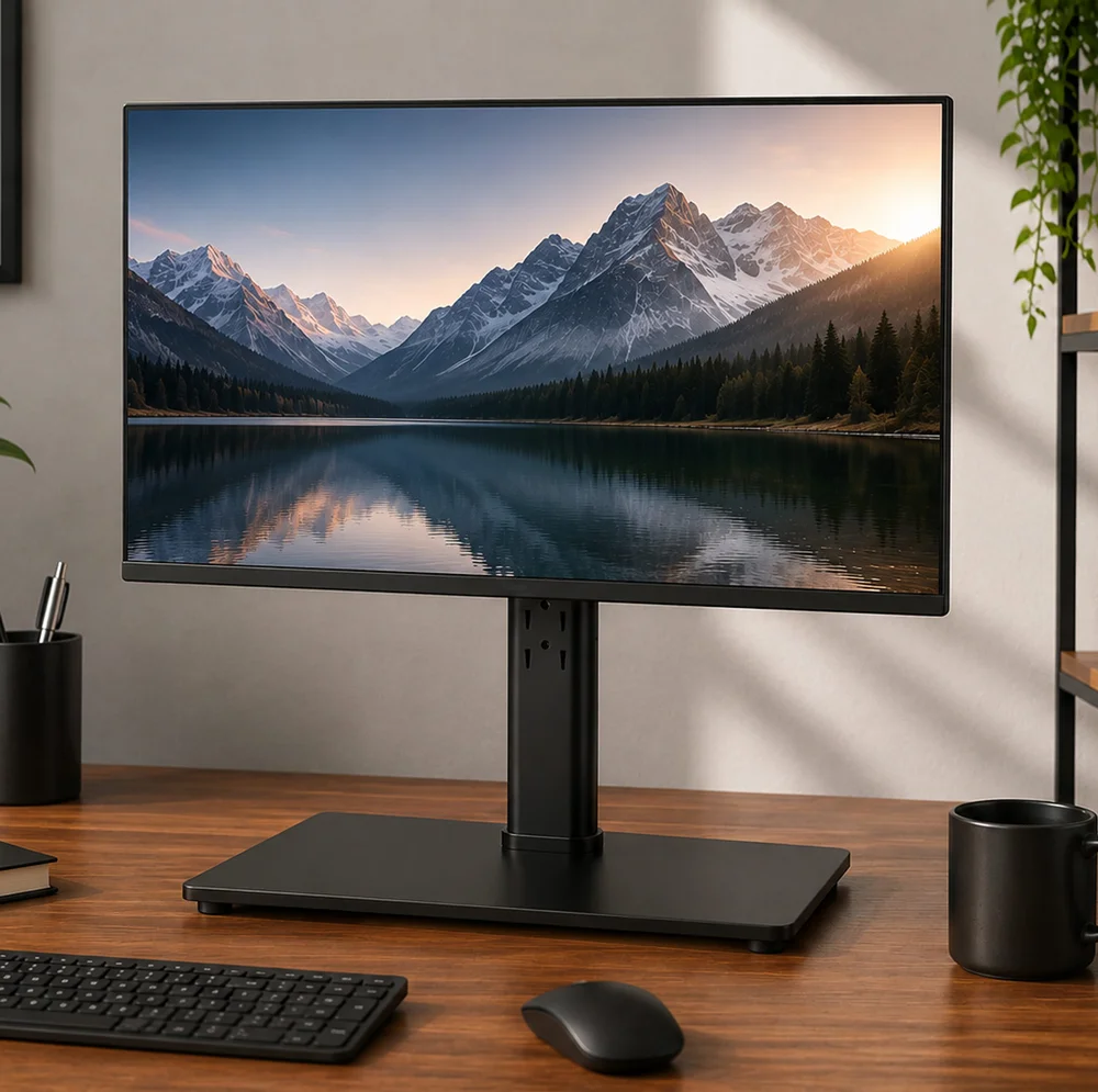 Imagem 5 de 5 do produto Suporte De Mesa Com Vesa E Ajuste De Altura Para Monitor De 17 A 34 " - Bluecase Bsfia01-1bo Cor:preto