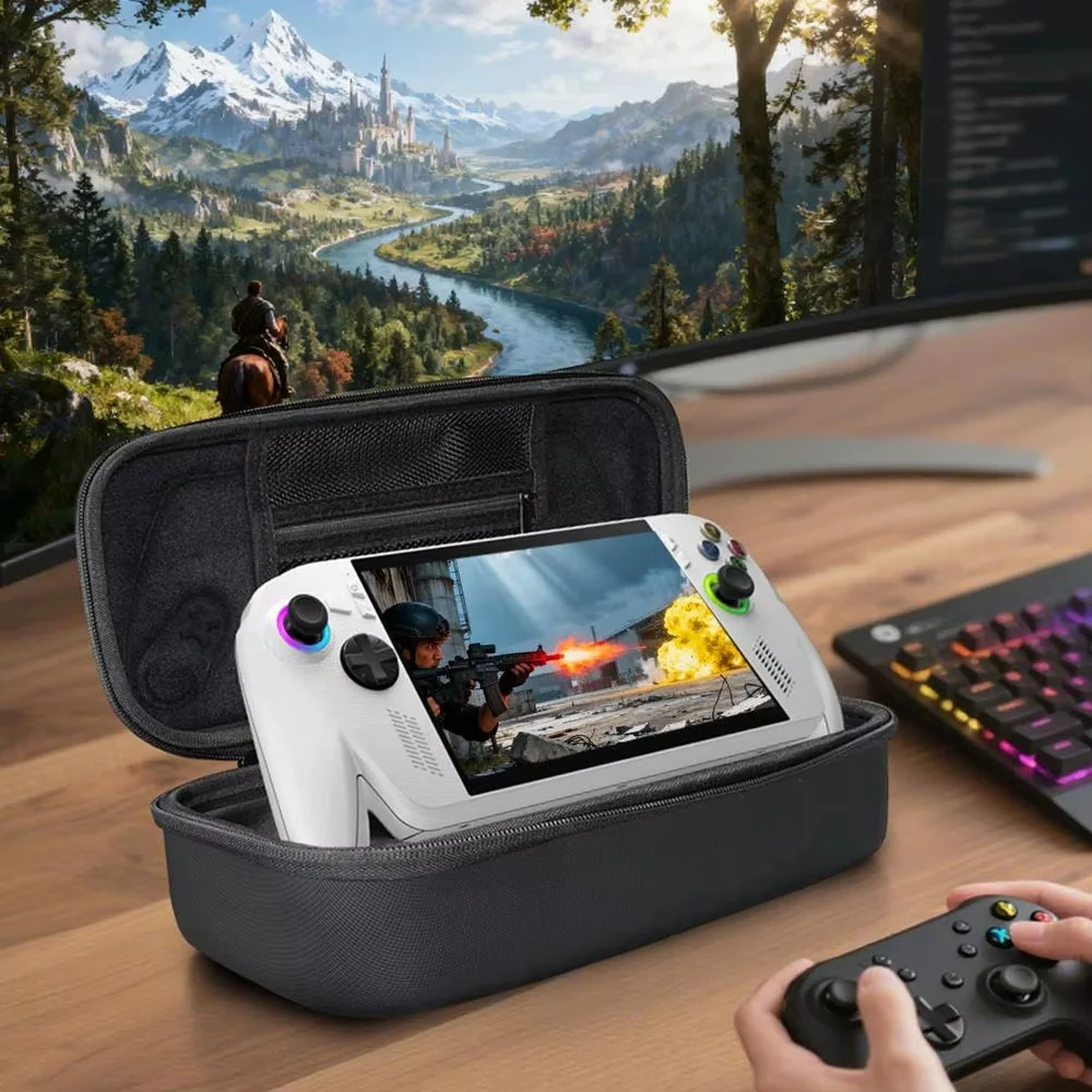 Case Para Rog XBOX Ally / Ally X Espaço Carregador Premium Cor:preto