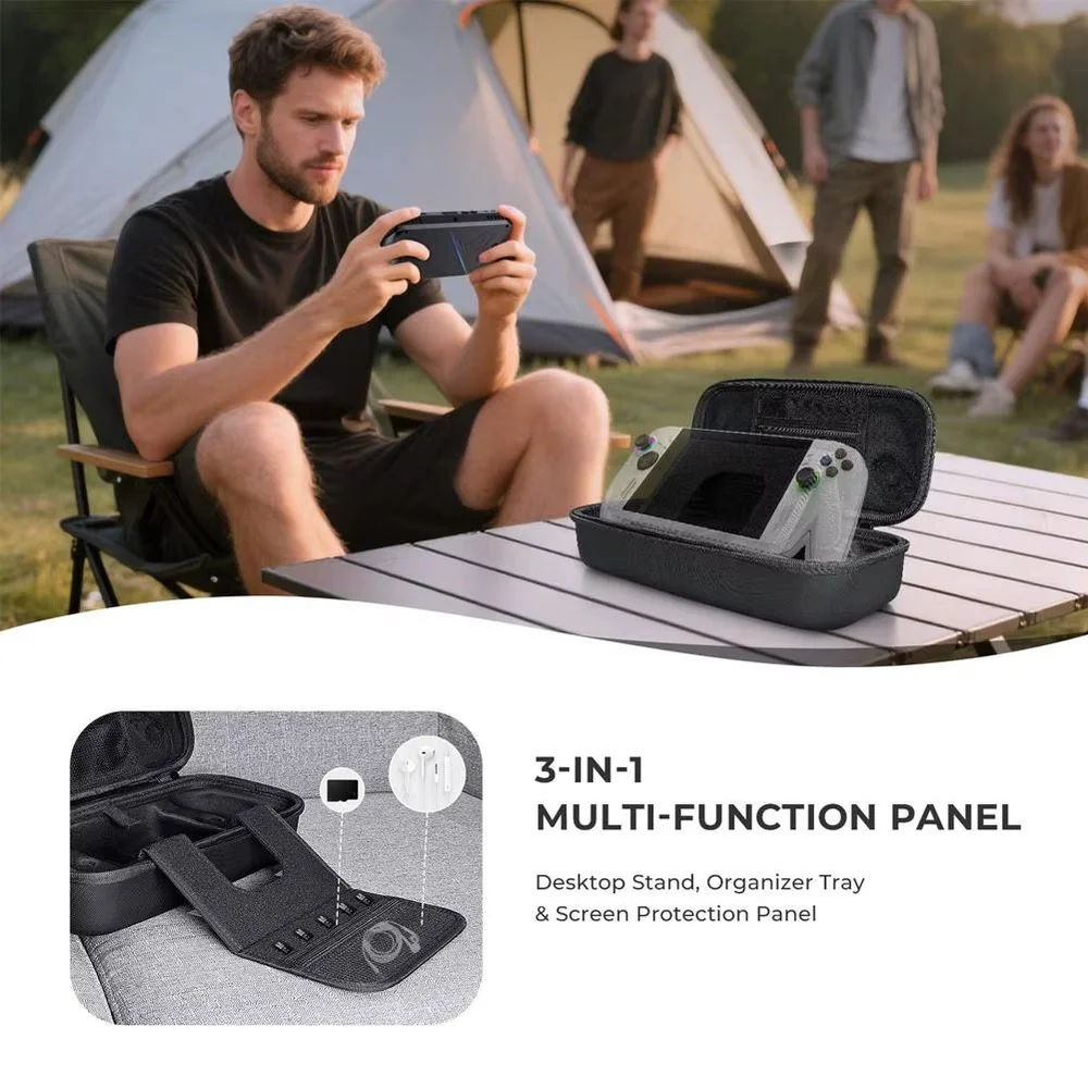 Case Para Rog XBOX Ally / Ally X Espaço Carregador Premium Cor:preto