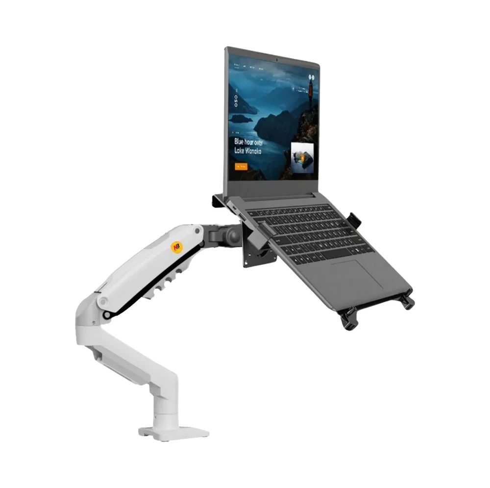 Imagem 2 de 5 do produto Suporte Notebook Articulado Com Bandeja E Pistão A Gás Para Mesa - North Bayou F80-xe Fp-2 Nb
