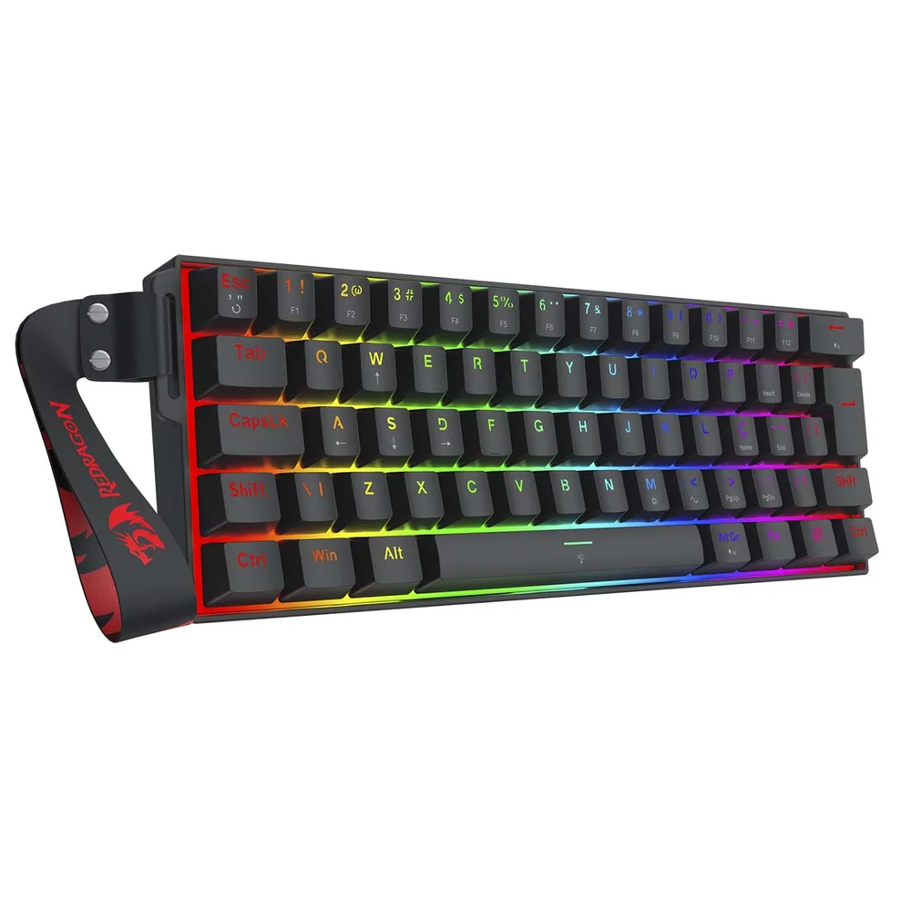 Imagem 2 de 5 do produto Teclado Mecanico Redragon Fizz+ 60% Switch Magnetic Ambermag