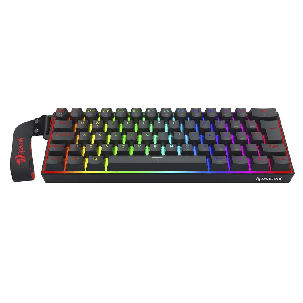 Imagem 3 de 5 do produto Teclado Mecanico Redragon Fizz+ 60% Switch Magnetic Ambermag