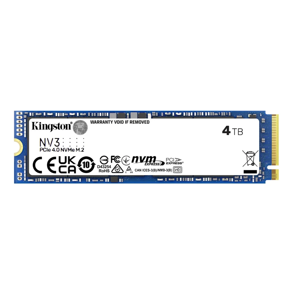 Imagem 3 de 3 do produto SSD M.2 4TB Kingston Nv3 Nvme PCie Snv3s/4000g 6000/5000 Mb/s