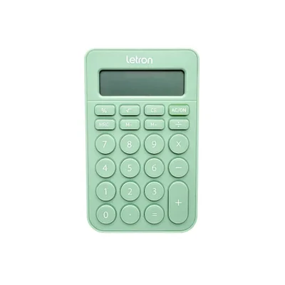Calculadora De Mesa 8 Digitos Verde Pastel Letron Lenora 99334