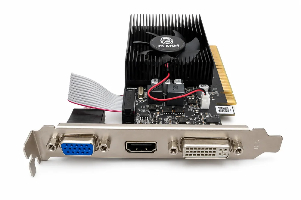 Imagem 2 de 5 do produto Placa De Vídeo Nvidia Geforce Gt730 4gb Ddr3 128 Bits HDMI Dvi Vga Clanm