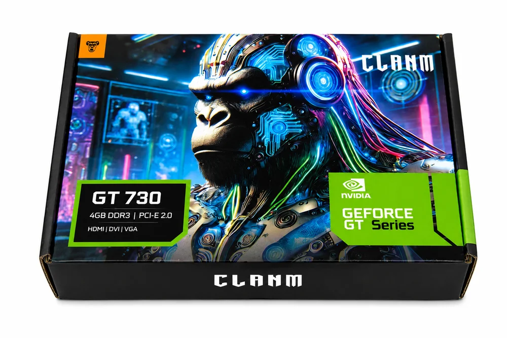 Imagem 4 de 5 do produto Placa De Vídeo Nvidia Geforce Gt730 4gb Ddr3 128 Bits HDMI Dvi Vga Clanm