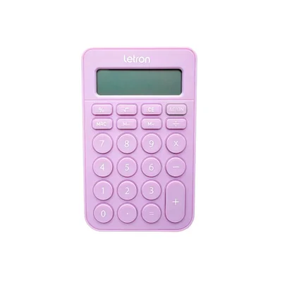 Calculadora De Mesa 8 Digitos Candy Lilas Letron