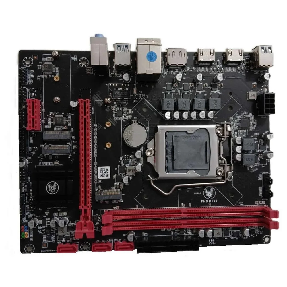 Imagem 3 de 3 do produto Placa Mãe Fnx H510, Chipset H510, Intel LGA  1200, Matx, Ddr4, 2x HDMI 1x Dp - Fnxpm/h510