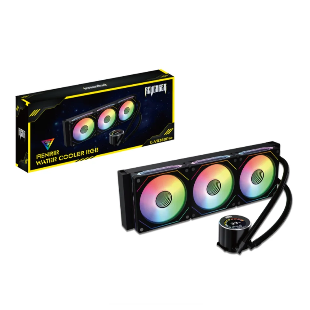 Water Cooler Fan G-vr360pro 360mm RGB E Controle Pwm Tdp 300w 6