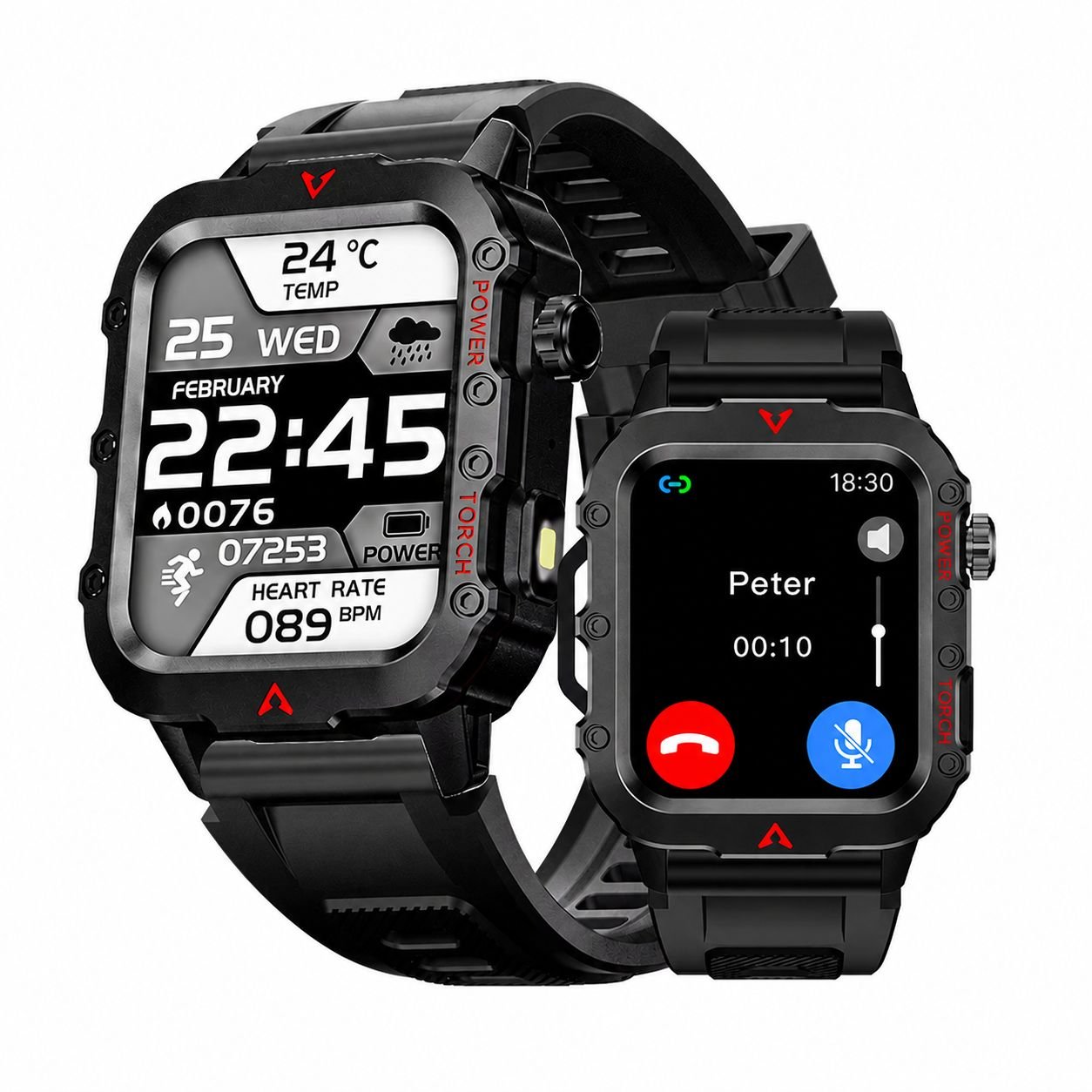 Relógio Smartwatch Masculino Laxasfit 1.71" Bluetooth | Oxigênio No Sangue, Monitor Cardíaco, Multiesportes E Lanterna LED