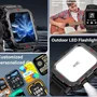 Relógio Smartwatch Masculino Laxasfit 1.71" Bluetooth | Oxigênio No Sangue, Monitor Cardíaco, Multiesportes E Lanterna LED