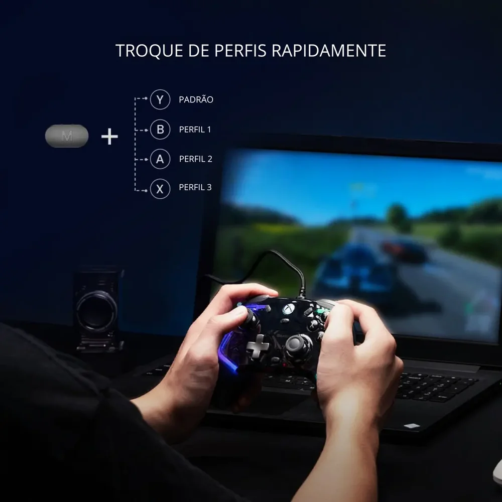 Imagem 3 de 5 do produto Controle Gamesir Kaleid K1 Wired Para XBOX E PC RGB Hall Effect