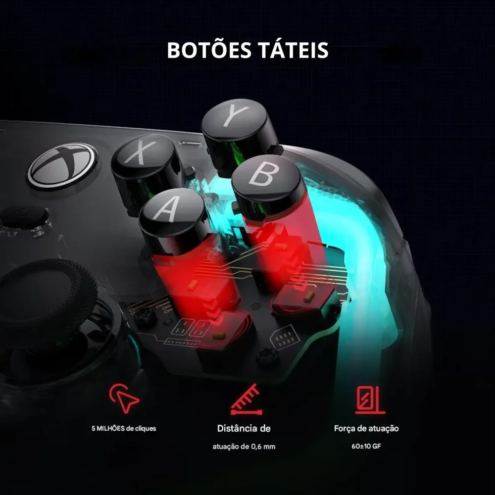 Imagem 5 de 5 do produto Controle Gamesir Kaleid K1 Wired Para XBOX E PC RGB Hall Effect