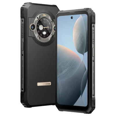 Smartphone Blackview BL9000, 5G, 512GB, 24GB RAM, Tela Dupla 6.78" 120Hz, Câmera 50MP+13MP, Preto - MIL-STD-810H