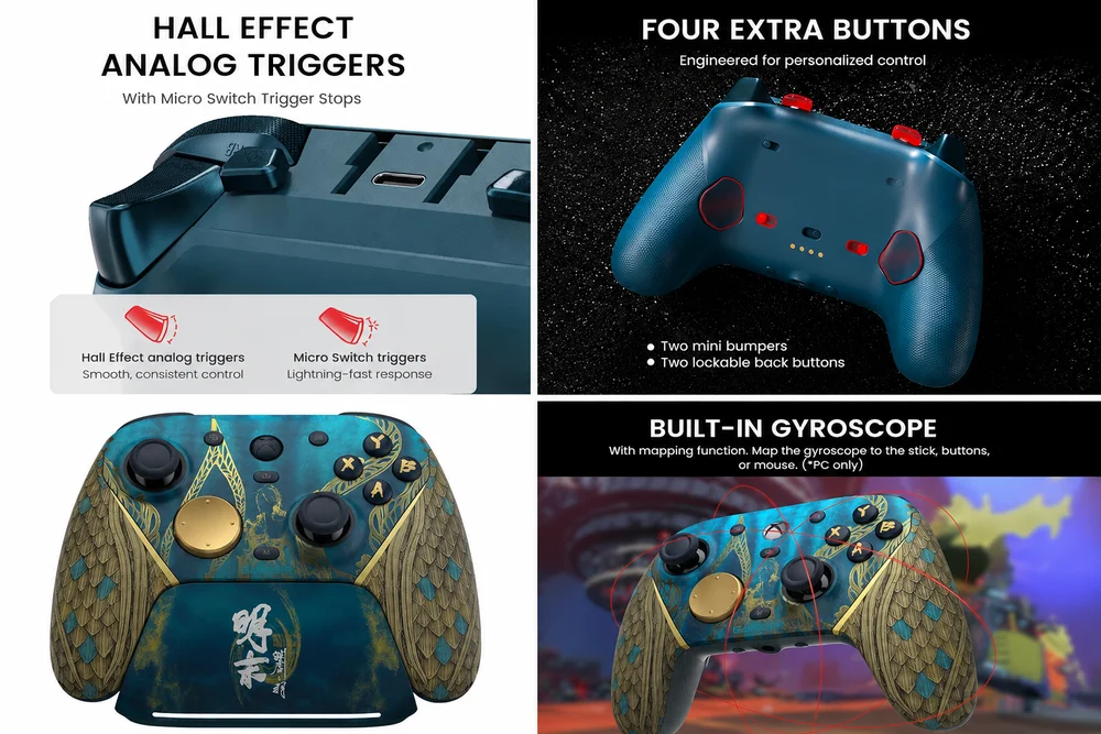 Controle Gamesir G7 Pro Wuchang Controle Gamesir G7 Pro Wuchang