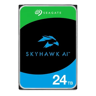 Hd 24TB Sata - 7200rpm - 512mb - Seagate Skyhawk Ai Surveillance - St24000ve002 - Ideal Vigilância