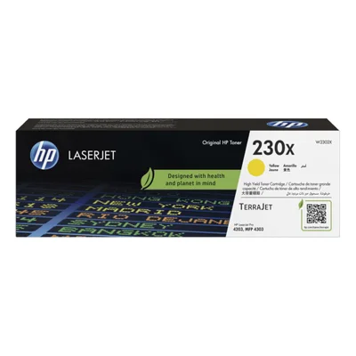 Toner Compatível Hp W2302x 230x Amarelo - Hp Laser 4203cdn, 4203dn, 4203dw, 4303dw, 4303fdn, 4303fdw