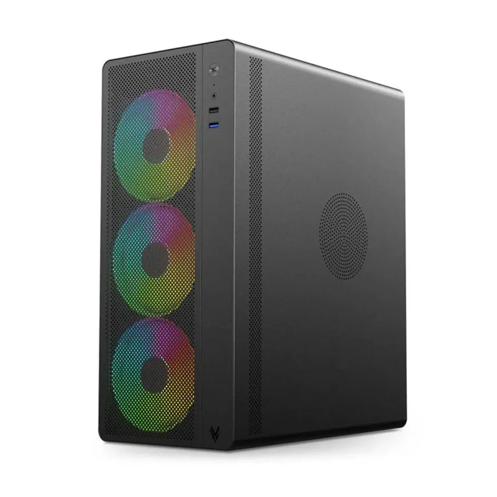 Gabinete Gamer Hi Level Lv510bk - Vidro Temperado - 4 Coolers Inclusos - Atx - Preto